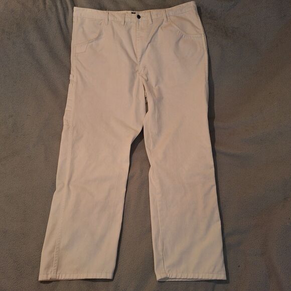 Wrangler Other - WRANGLER Workwear White Jeans Men 44x32 Painters Carpenters Pants
